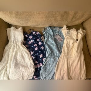 Kid XL Abercrombie dresses and Zara jumpsuit Bundle